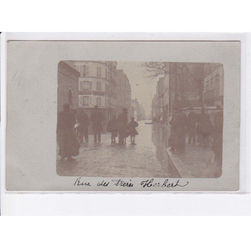 LEVALLOIS-PERRET: crue inondation, rue des frères herbert - très bon état