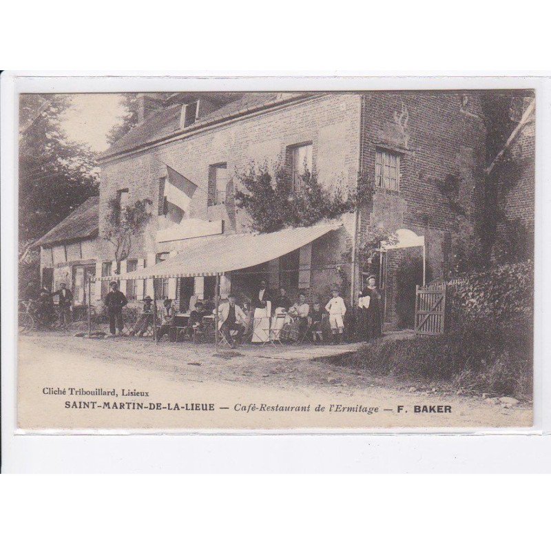 SAINT-MARTIN-de-la-LIEUE: café-restaurant de l'ermitage F. Baker - très bon état