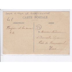 SAINT-VICTOR-de-CHRETIENVILLE: 1910, souvenir des soirées de l'association amicale - très bon état