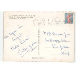 LE TOUQUET-PARIS-PLAGE: hôtel westminster et le phare vue aérienne 10X15 - très bon état