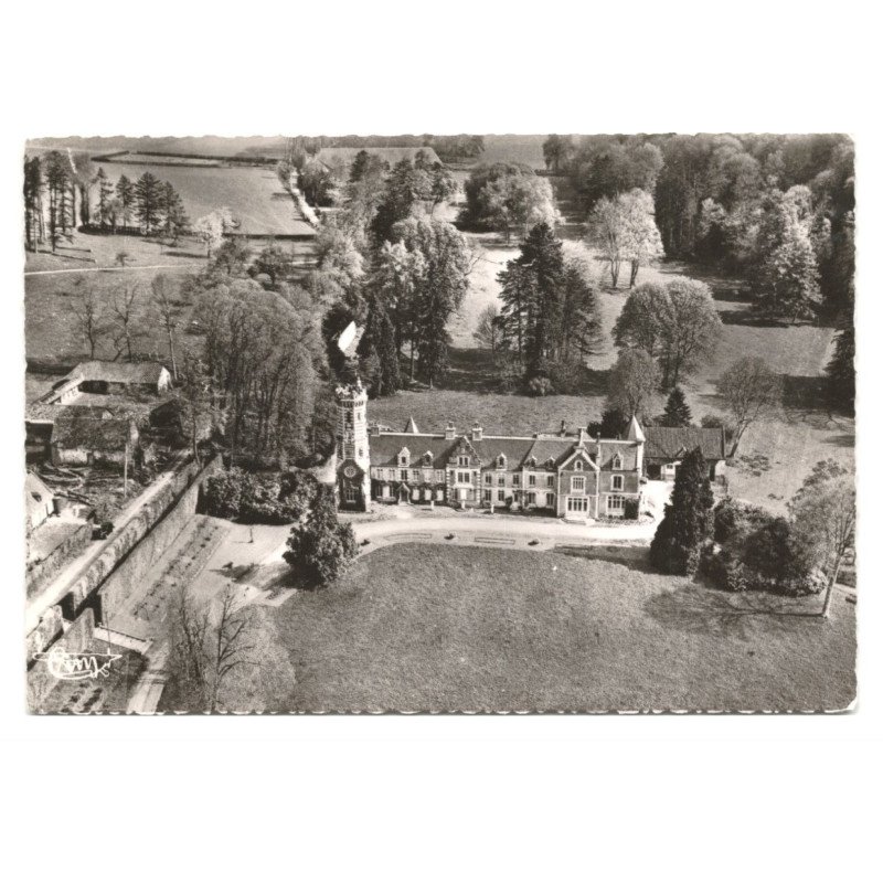 TORCY: le château vue aérienne 10X15 - très bon état