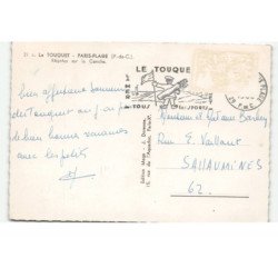 LE TOUQUET-PARIS-PLAGE: régates sur la canche aérienne 10X15 - très bon état