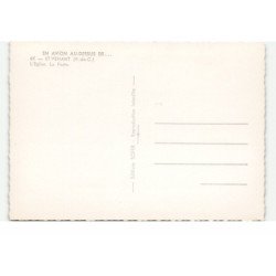 SAINT-VENANT: l'église, la poste vue aérienne 10X15 - très bon état