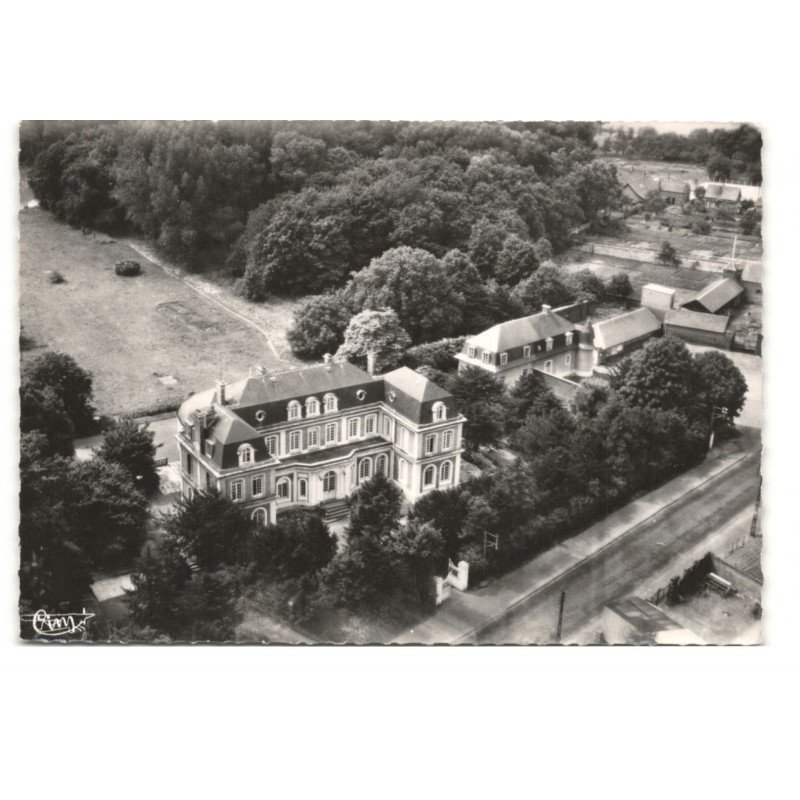 SAINT-LAURENT-BLANGY: château d'immercourt, repos du mineur vue aérienne 10X15 - très bon état