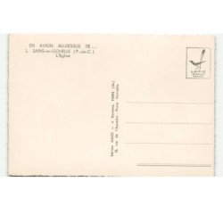 SAINS-en-GOHELLE: l'église vue aérienne 10X15 - très bon état