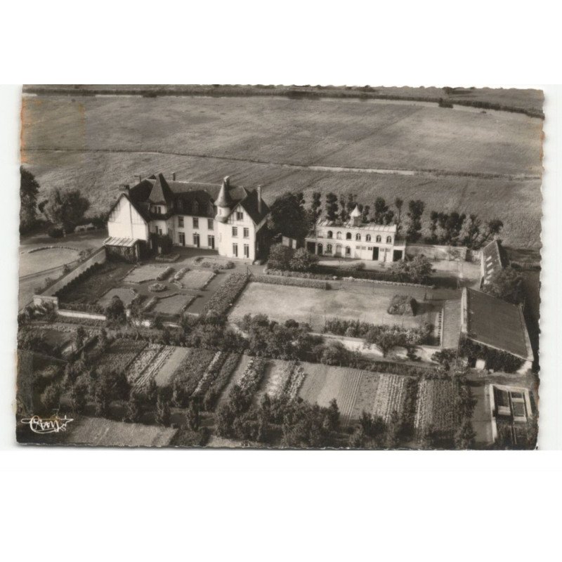 SAILLY-sur-la-LYS: la maison blanche vue aérienne 10X15 - très bon état