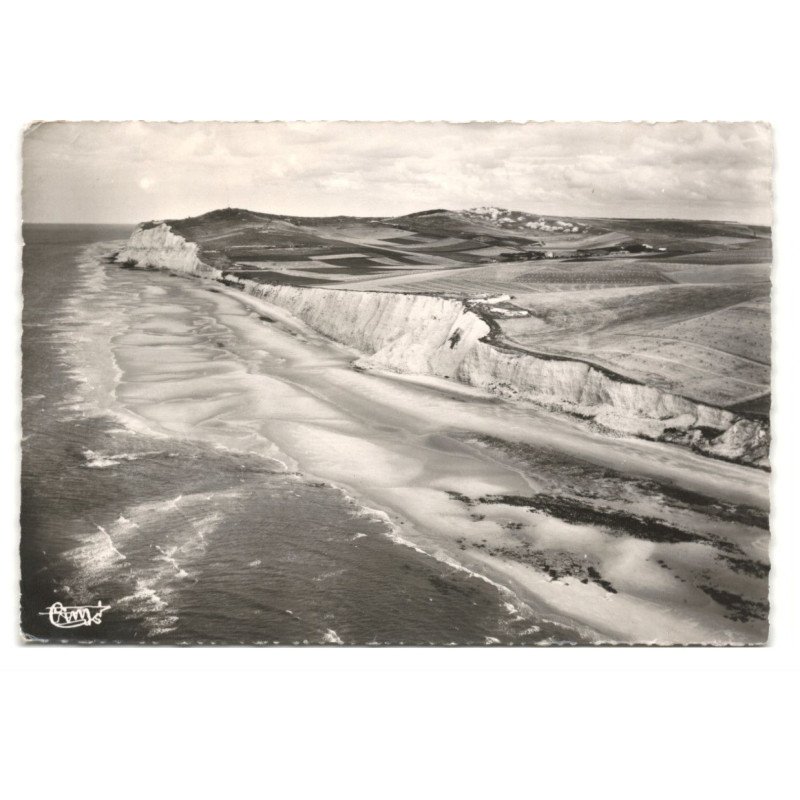 SANGATTE: vue aérienne 10X15 - état (timbre arraché)