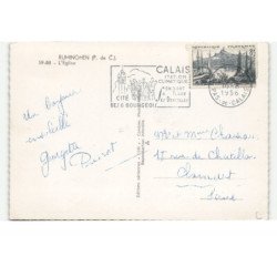RUMINGHEM: l'église vue aérienne 10X15 - très bon état