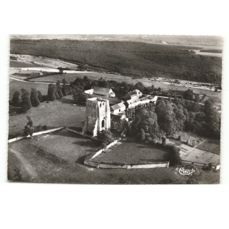 WATTEN: le mont, l'abbaye vue aérienne 10X15 - très bon état