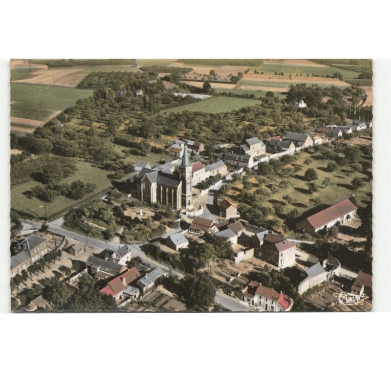 WARGNIES: vue générale vue aérienne 10X15 - très bon état