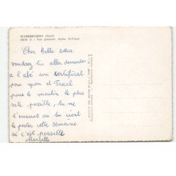 WAMBRECHIES: vue générale, église saint-vaast vue aérienne 10X15 - très bon état
