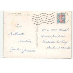 WALINCOURT: grand' place, la mairie vue aérienne 10X15 - très bon état