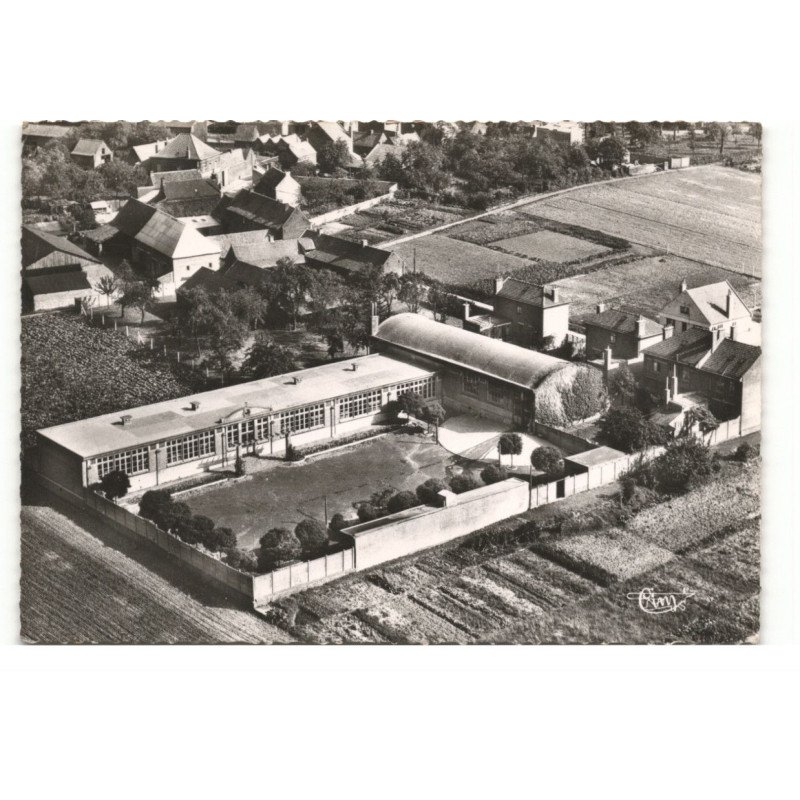 WAHAGNIES: le groupe scolaire vue aérienne 10X15 - très bon état