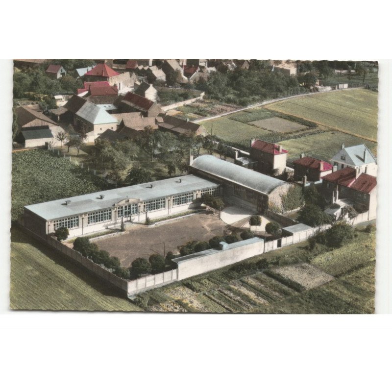 WAHAGNIES: le groupe scolaire vue aérienne 10X15 - très bon état