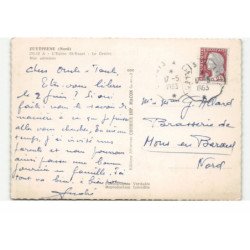 ZUYDCOOTE: l'église saint-vaast, le centre vue aérienne 10X15 - très bon état