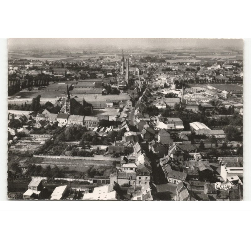 WERVICQ-SUD: vue générale vue aérienne 10X15 - très bon état