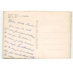 WAVRIN: place de la république, hôtel de ville vue aérienne 10X15 - très bon état