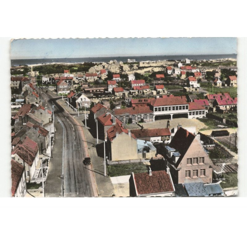 ZUYDCOOTE: vue générale sur rue du palais vue aérienne 10X15 - très bon état