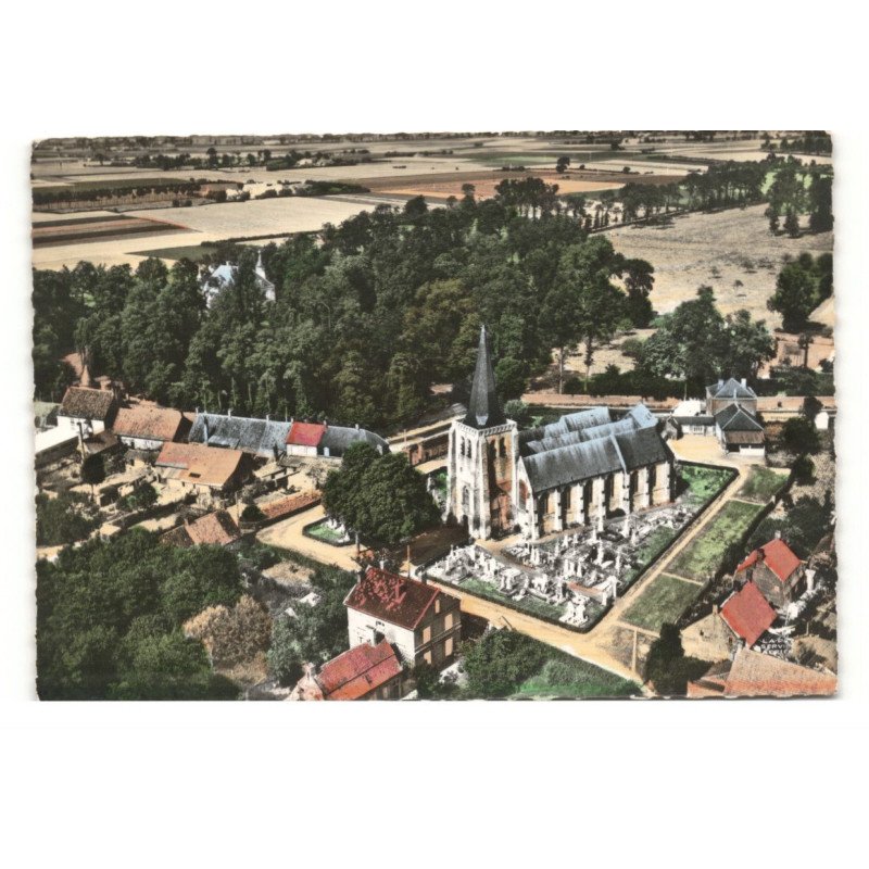 WEST-CAPPEL: l'église vue aérienne 10X15 - très bon état