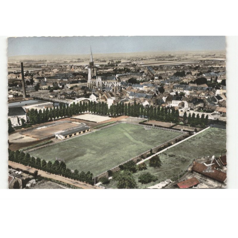 WERVICQ-SUD: terrain des sports vue aérienne 10X15 - très bon état