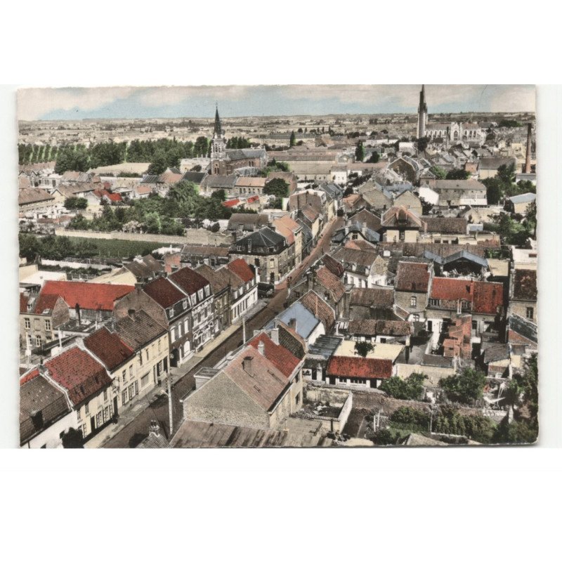 WERVICQ-SUD: vue générale vue aérienne 10X15 - très bon état