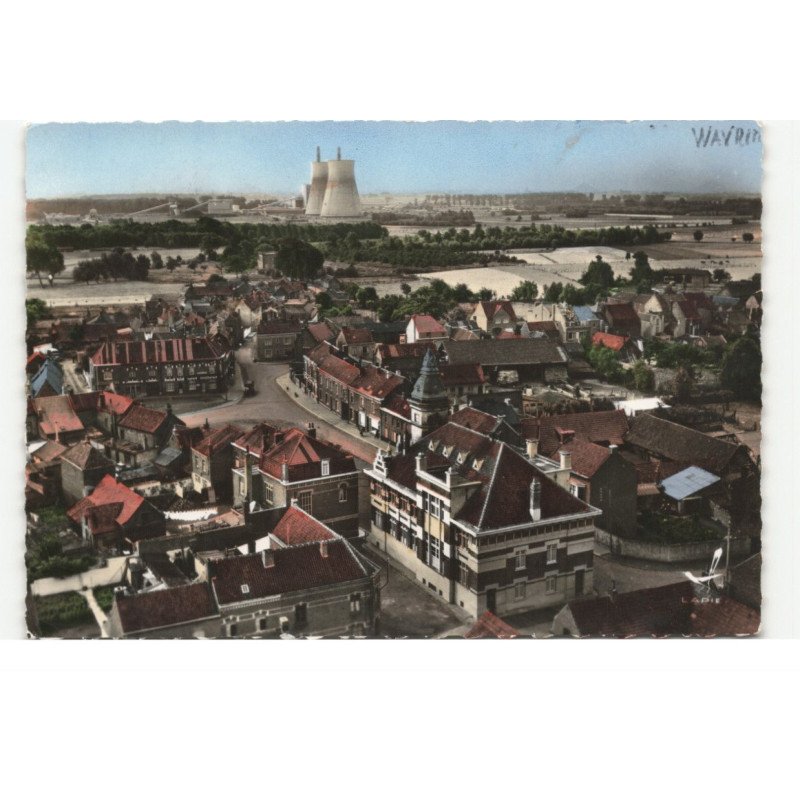 WAURIN: vue générale vue aérienne 10X15 - très bon état