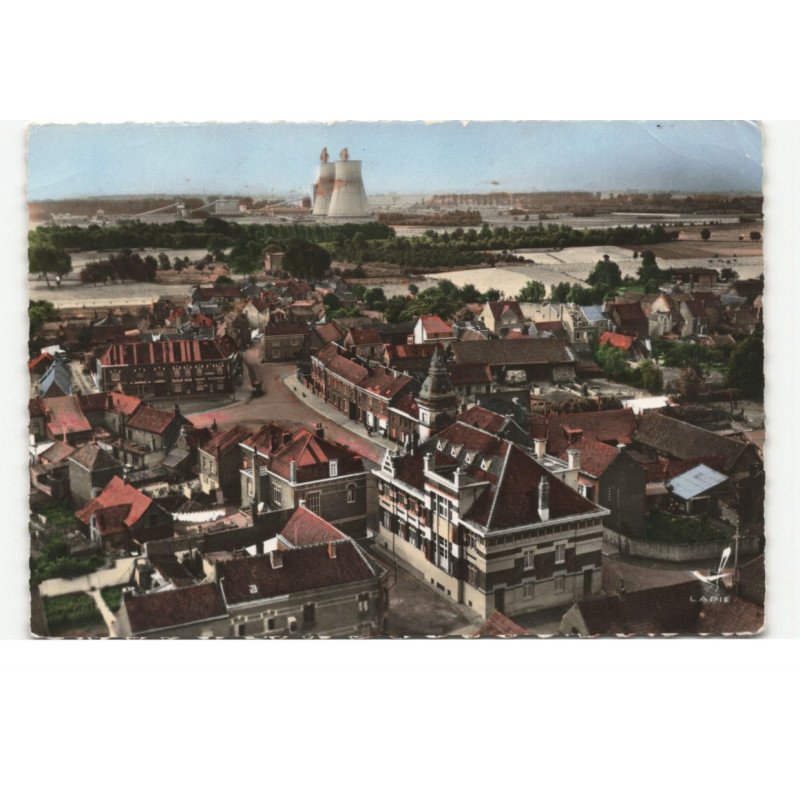 WAURIN: vue générale vue aérienne 10X15 - très bon état