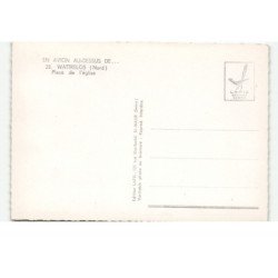 WATTRELOS: place de l'église vue aérienne 10X15 - très bon état
