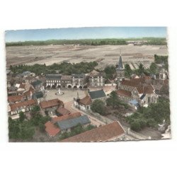 WAHAGNIES: la place Jean Lebas vue aérienne 10X15 - très bon état