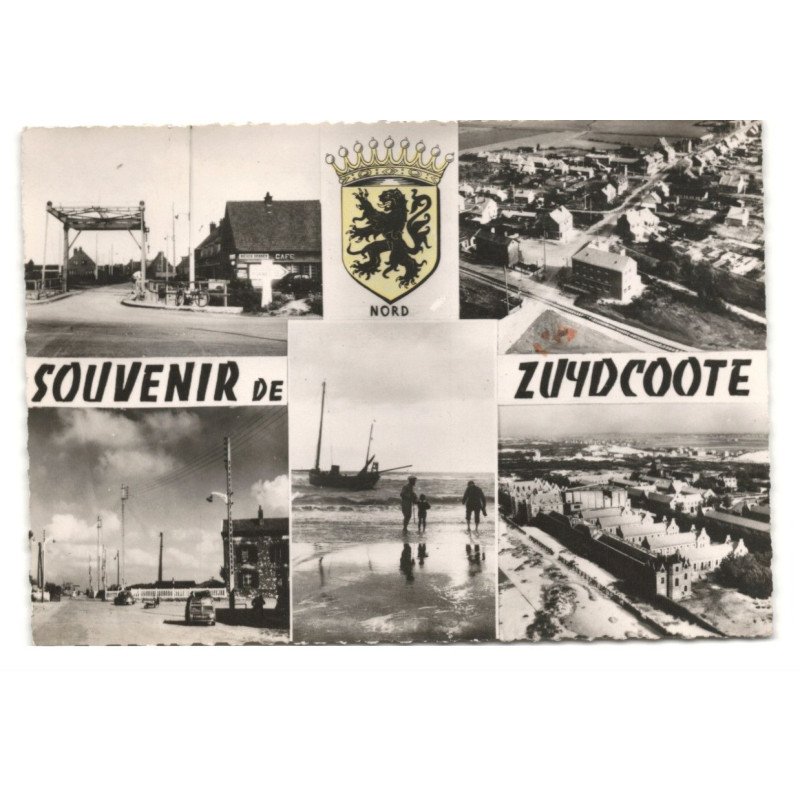 ZUYDCOOTE: souvenir de... 5 vues vue aérienne 10X15 - très bon état
