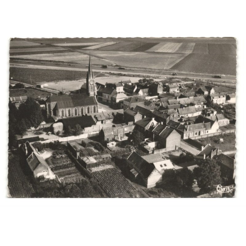VENDEVILLE: église sainte-rita vue aérienne 10X15 - très bon état