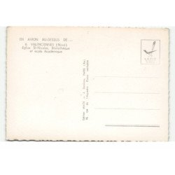 VALENCIENNES: église saint-nicolas, bibliothèque et école académique vue aérienne 10X15 - très bon état