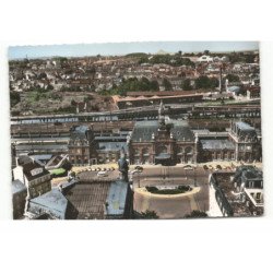 VALENCIENNES: la gare vue aérienne 10X15 - très bon état