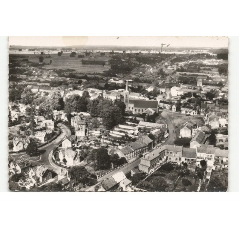 VIEUX-CONDE: centre de vieux-condé vue aérienne 10X15 - très bon état