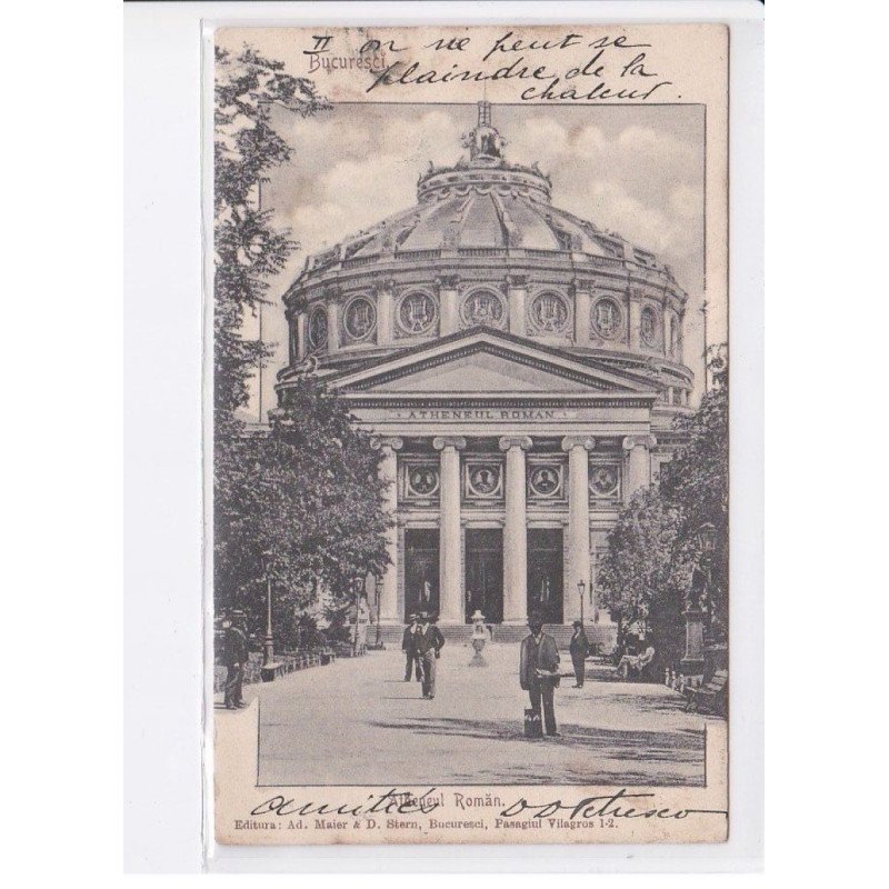 ROUMANIE: bucaresti, atheuneul roman - état