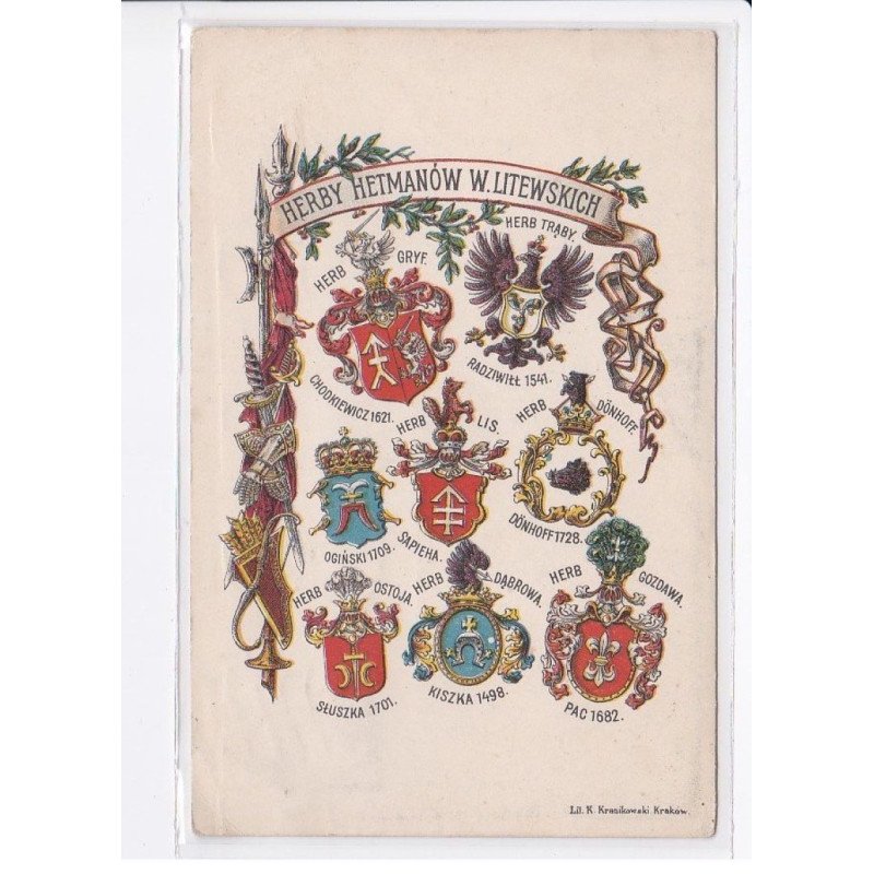 POLOGNE: herby hetmanow w. litewskich - très bon état