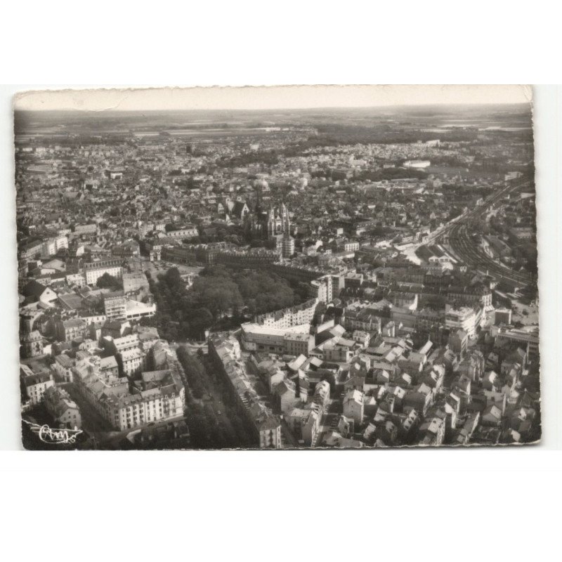 DIJON: vue panoramique vue aérienne 10X15 - très bon état