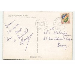 CHATILLON-sur-SEINE: l'église saint-vorles vue aérienne 10X15 - très bon état