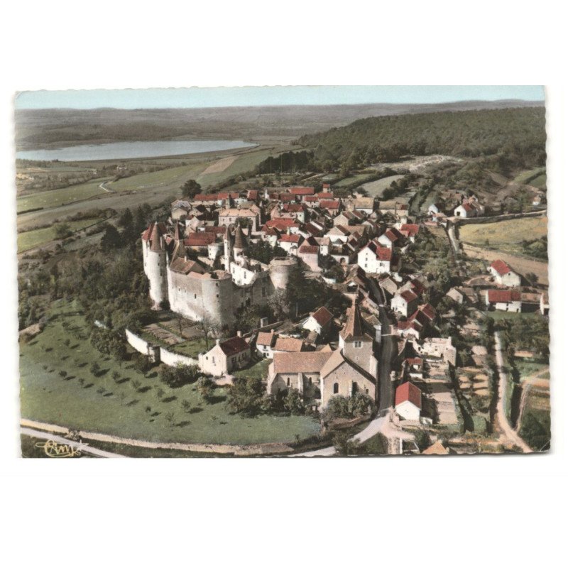 CHATEAUNEUF: chateau manoir philippe pot XVe siècle vue aérienne 10X15 - très bon état