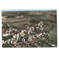 BUSSY-le-GRAND: vue générale, rue de la montagne vue aérienne 10X15 - très bon état