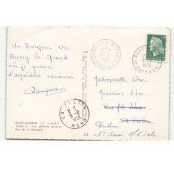 BUSSY-le-GRAND: vue générale, rue de la montagne vue aérienne 10X15 - très bon état