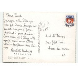 BUSSY-le-GRAND: la rue du château vue aérienne 10X15 - très bon état