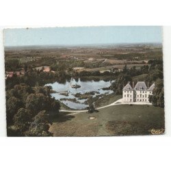 BIERRE-les-SEMUR: le château et son parc, actuellement colonie de vacances vue aérienne 10X15 - très bon état