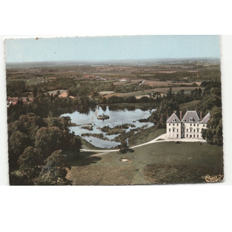 BIERRE-les-SEMUR: le château et son parc, actuellement colonie de vacances vue aérienne 10X15 - très bon état