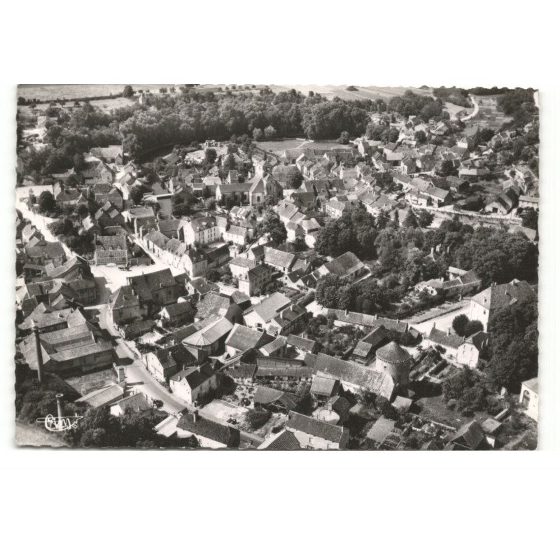 BEZE: vue générale vue aérienne 10X15 - très bon état