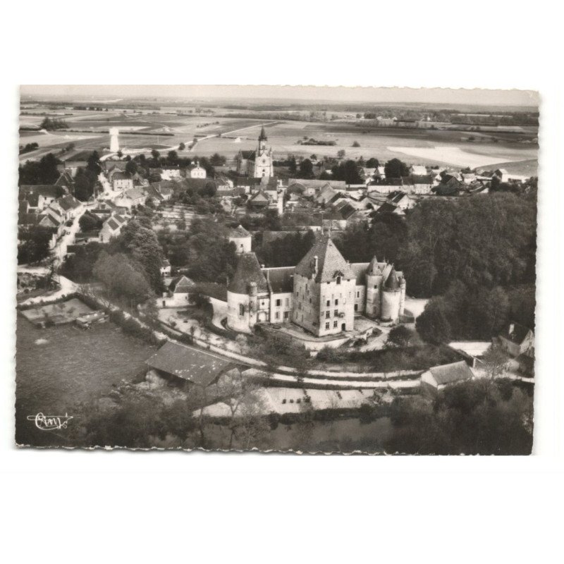 BEIRE-le-CHATEL: vue générale, au 1er pain, le château vue aérienne 10X15 - très bon état