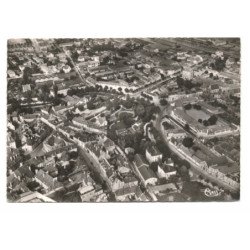 BEAUNE: les boulevards, l'école de jeunes filles et la gare vue aérienne 10X15 - très bon état