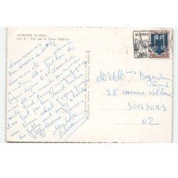 AUXONNE: vue sur le vieux château vue aérienne 10X15 - très bon état