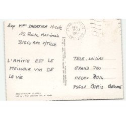 ARC-sur-TULLE: sur le stade vue aérienne 10X15 - très bon état