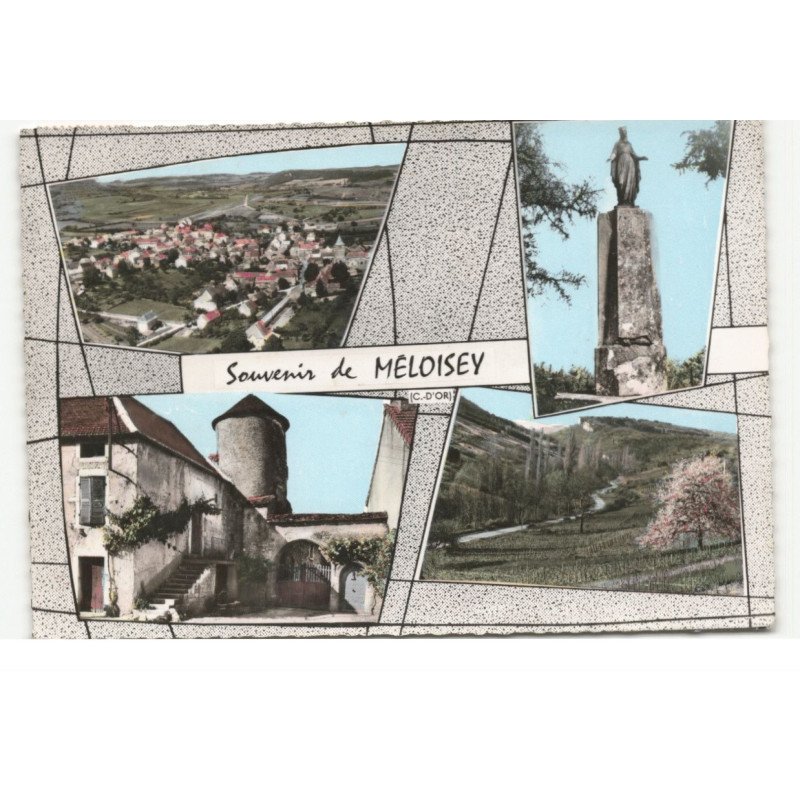 MELOISEY: souvenir de... vue aérienne 10X15 - très bon état